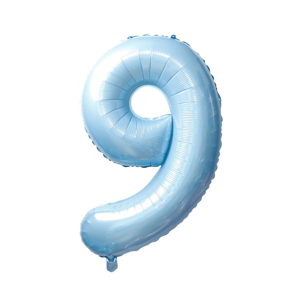 34" Number Balloon - Light Blue
