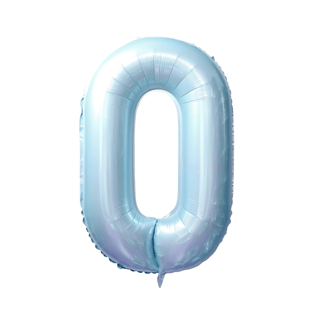 34" Number Balloon - Light Blue