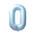 34" Number Balloon - Light Blue
