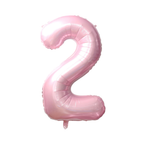 34" Number Balloon - Light Pink