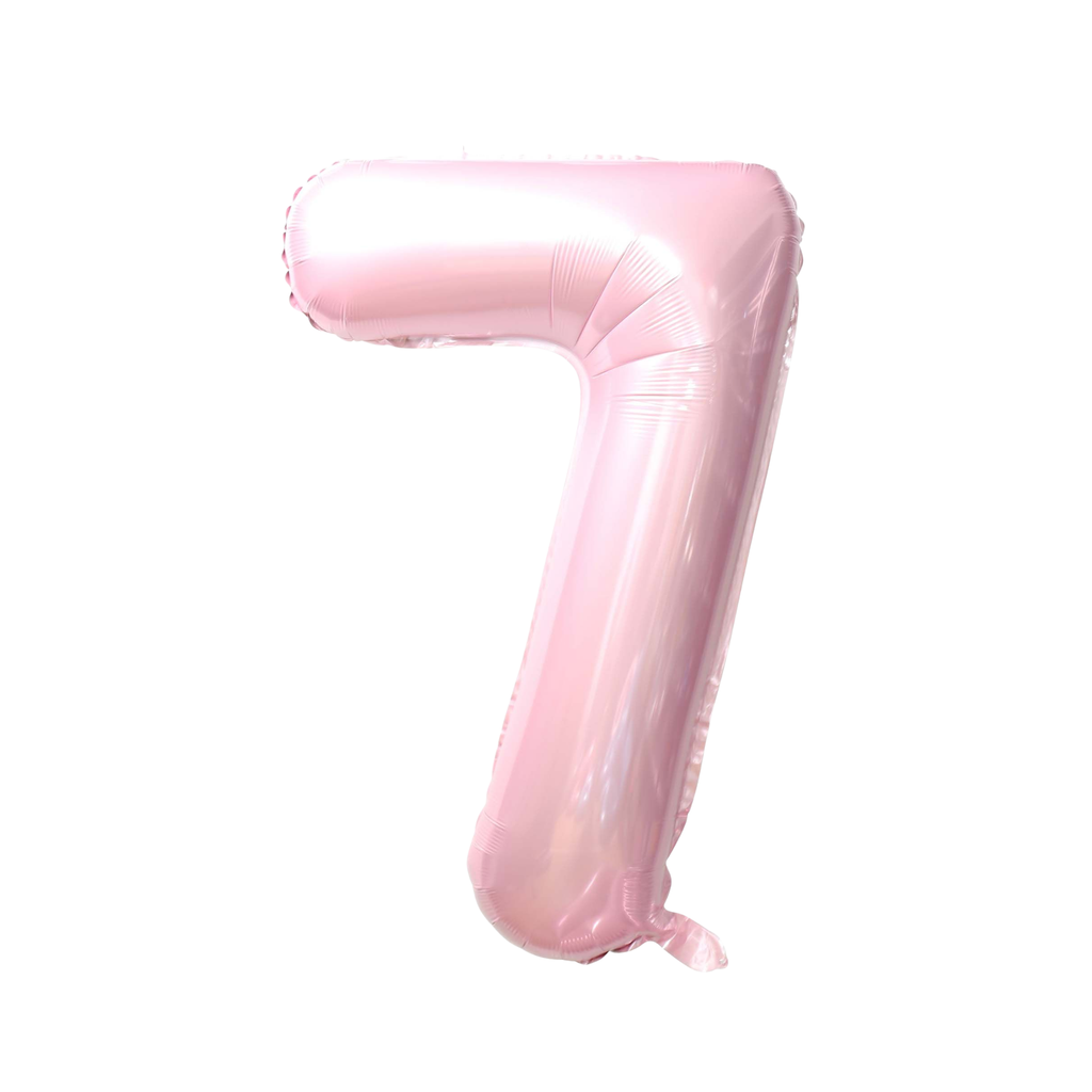 34" Number Balloon - Light Pink