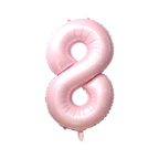 34" Number Balloon - Light Pink