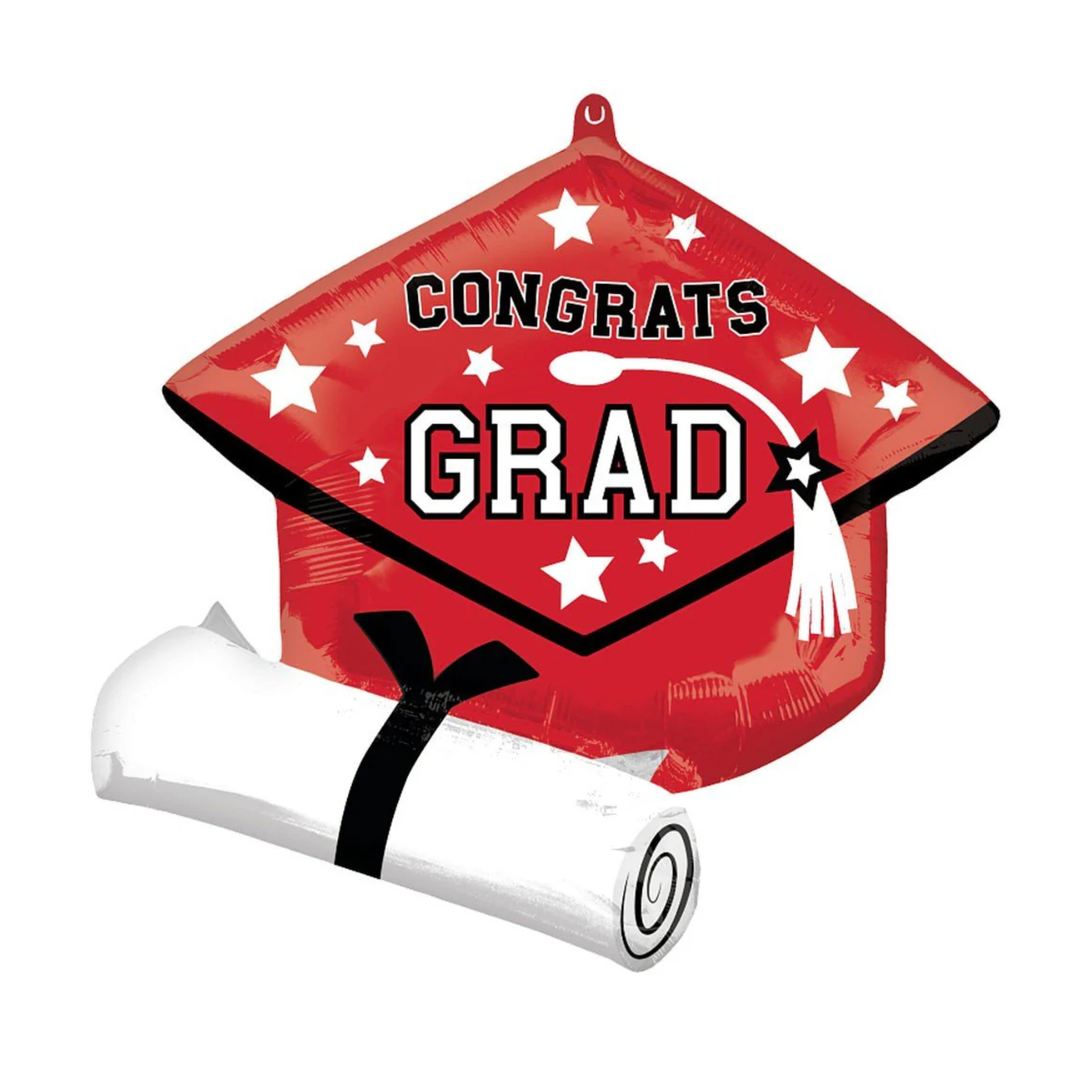 Supersize Red Congrats Grad Hat Balloon