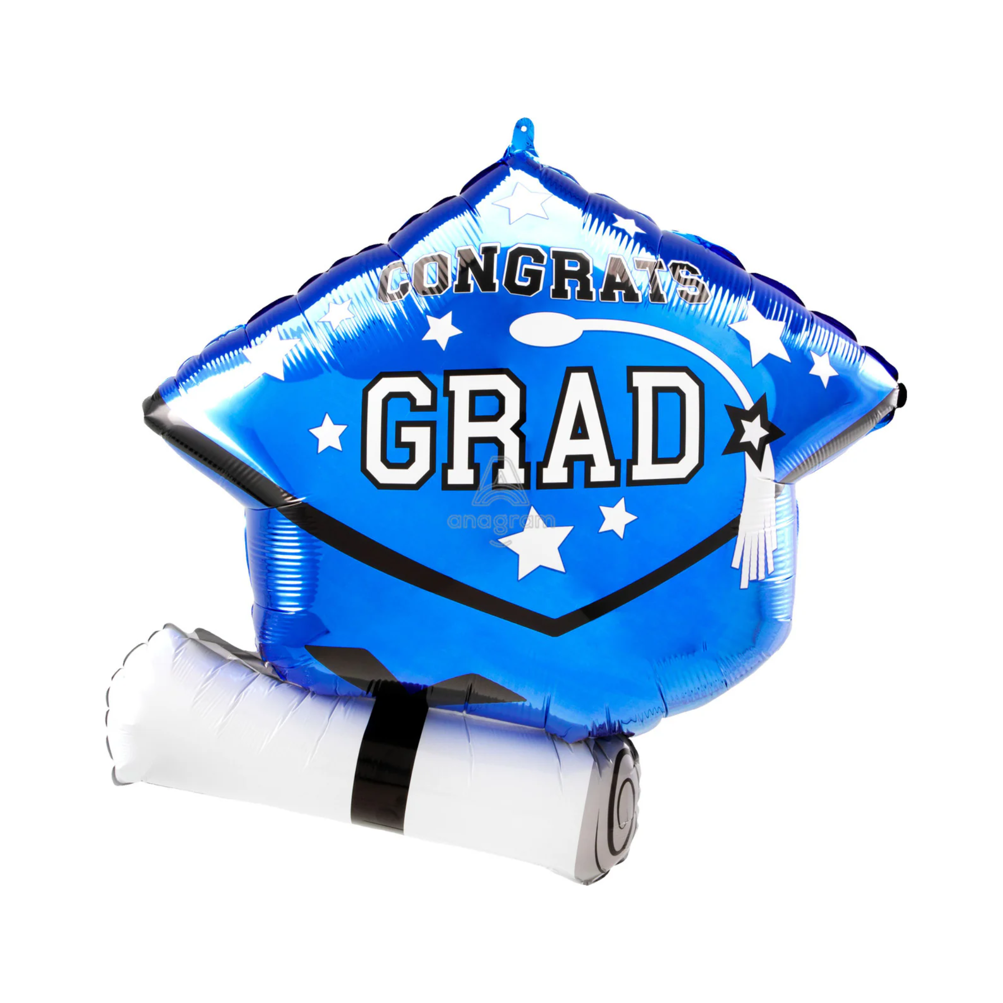 Supersize Blue Congrats Grad Hat Balloon