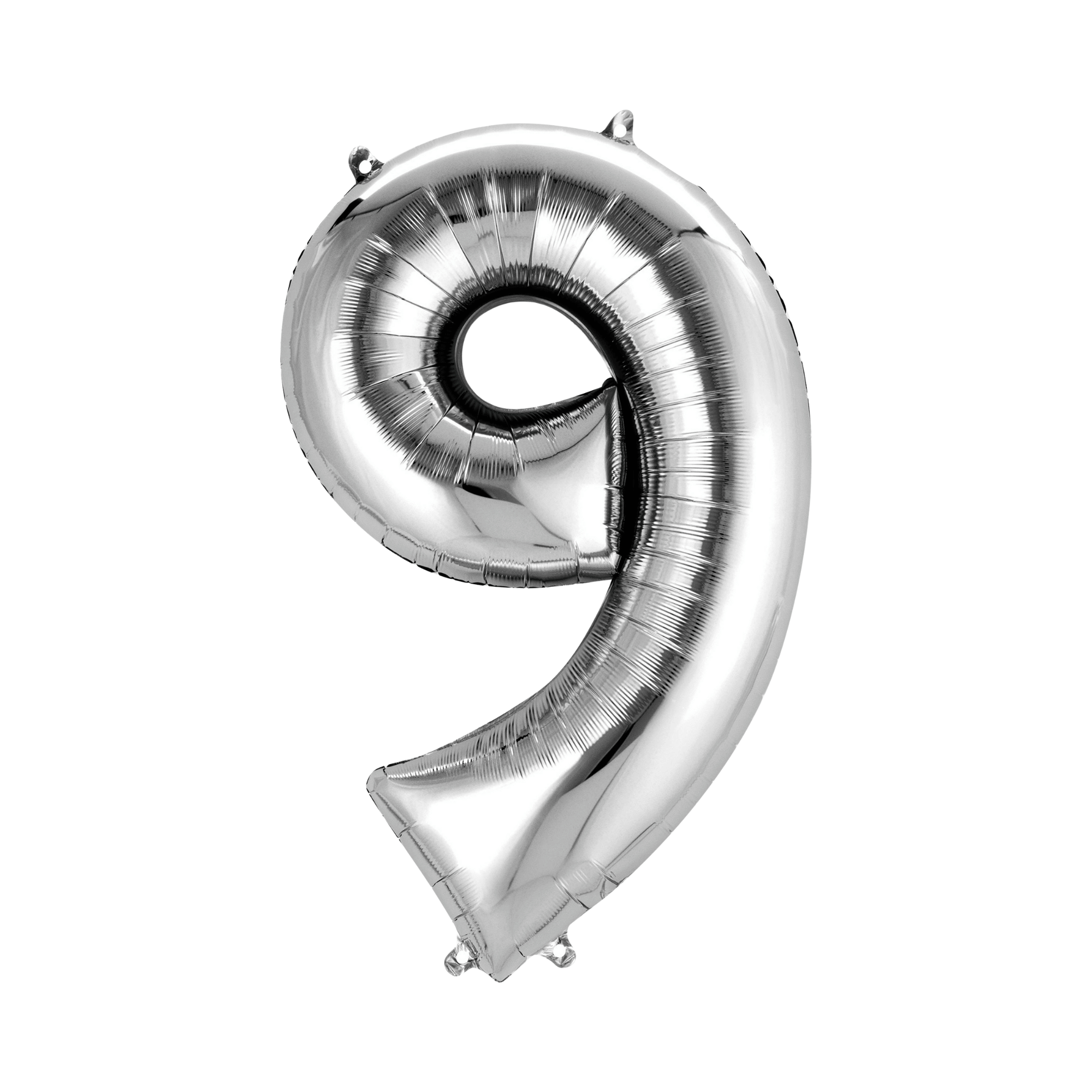 34" Number Balloon - Silver