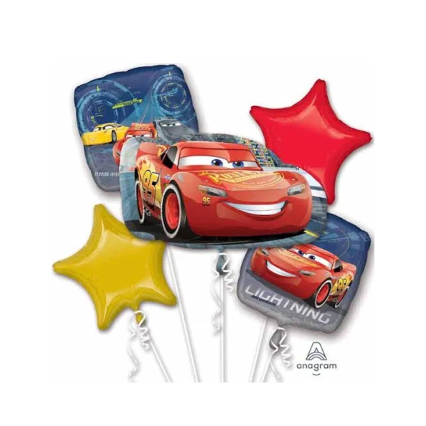 Cars Lightning McQueen Balloon Bouquet